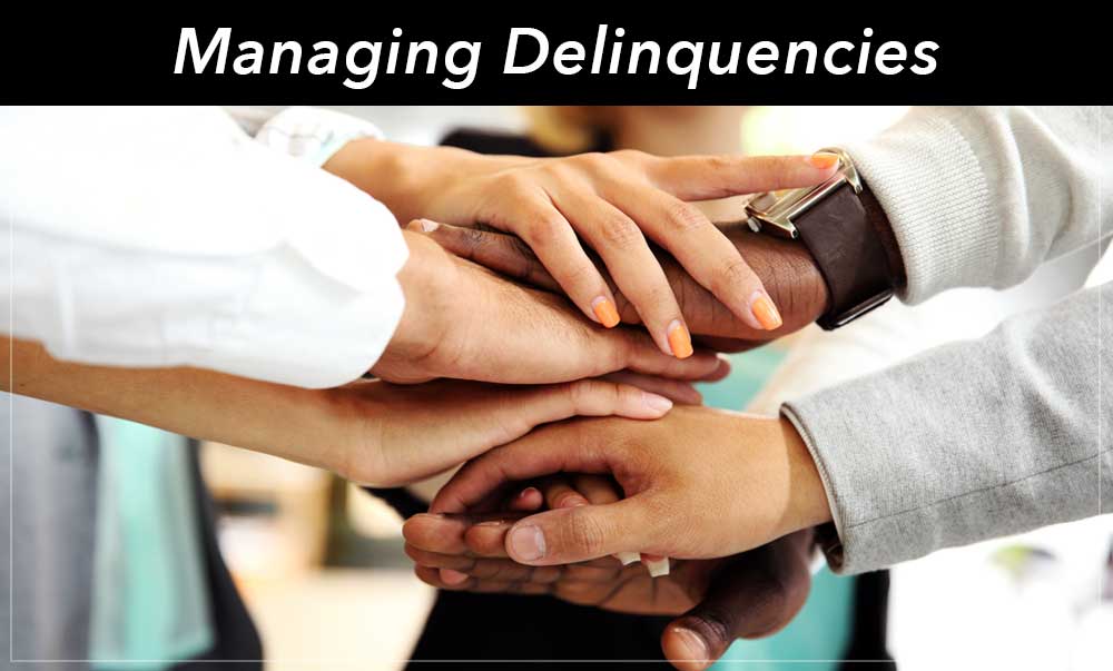 Managing delinquencies for condos