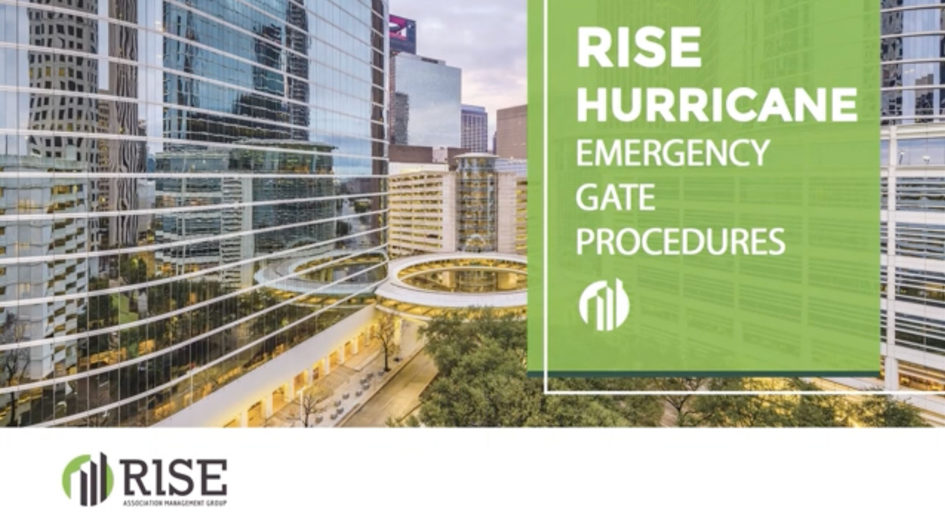 Hurricane Preparation | Emergency Gate Procedure