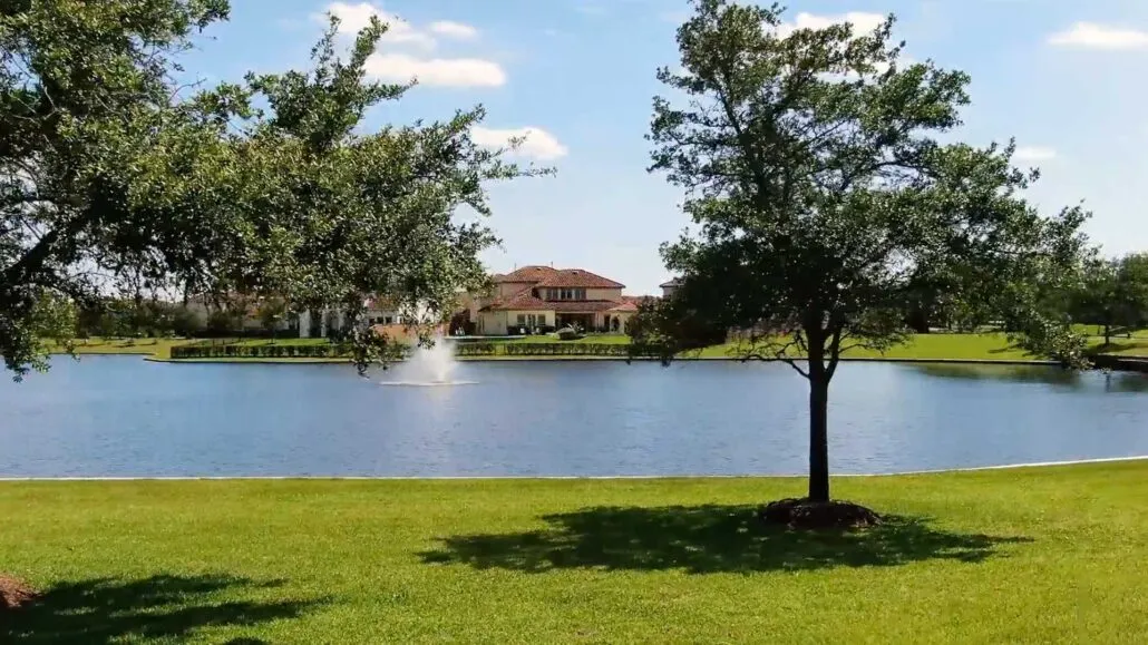 Tuscan Lakes Community Association lake. view