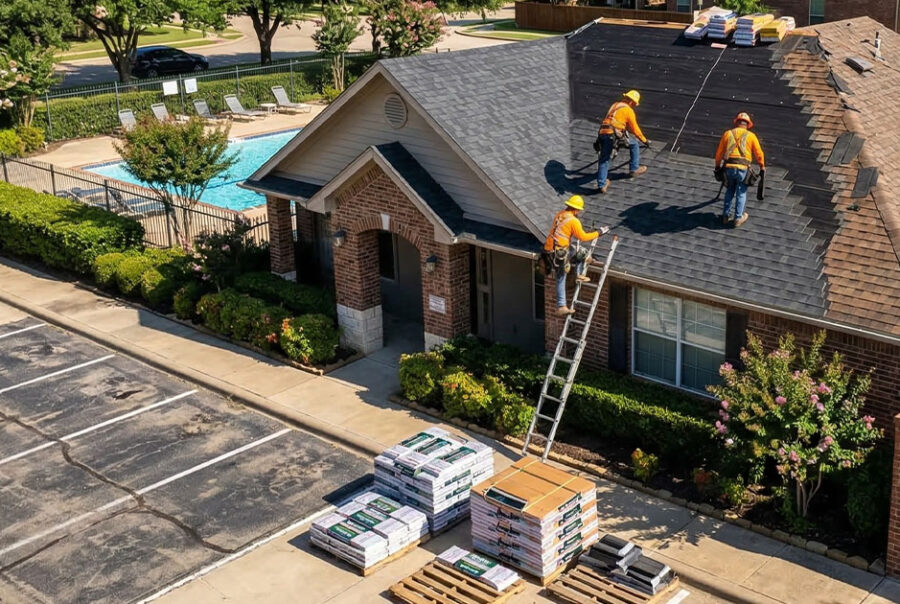 Well-maintained community pool and clubhouse funded by HOA reserve planning